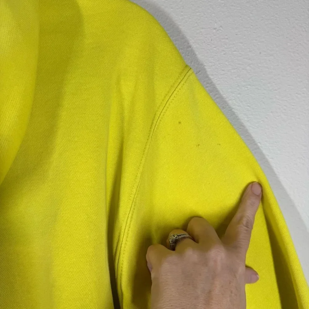 Nike Sportswear Club Fleece Hoodie Sweatshirt Neon Yellow Men’s Small BV2654-765